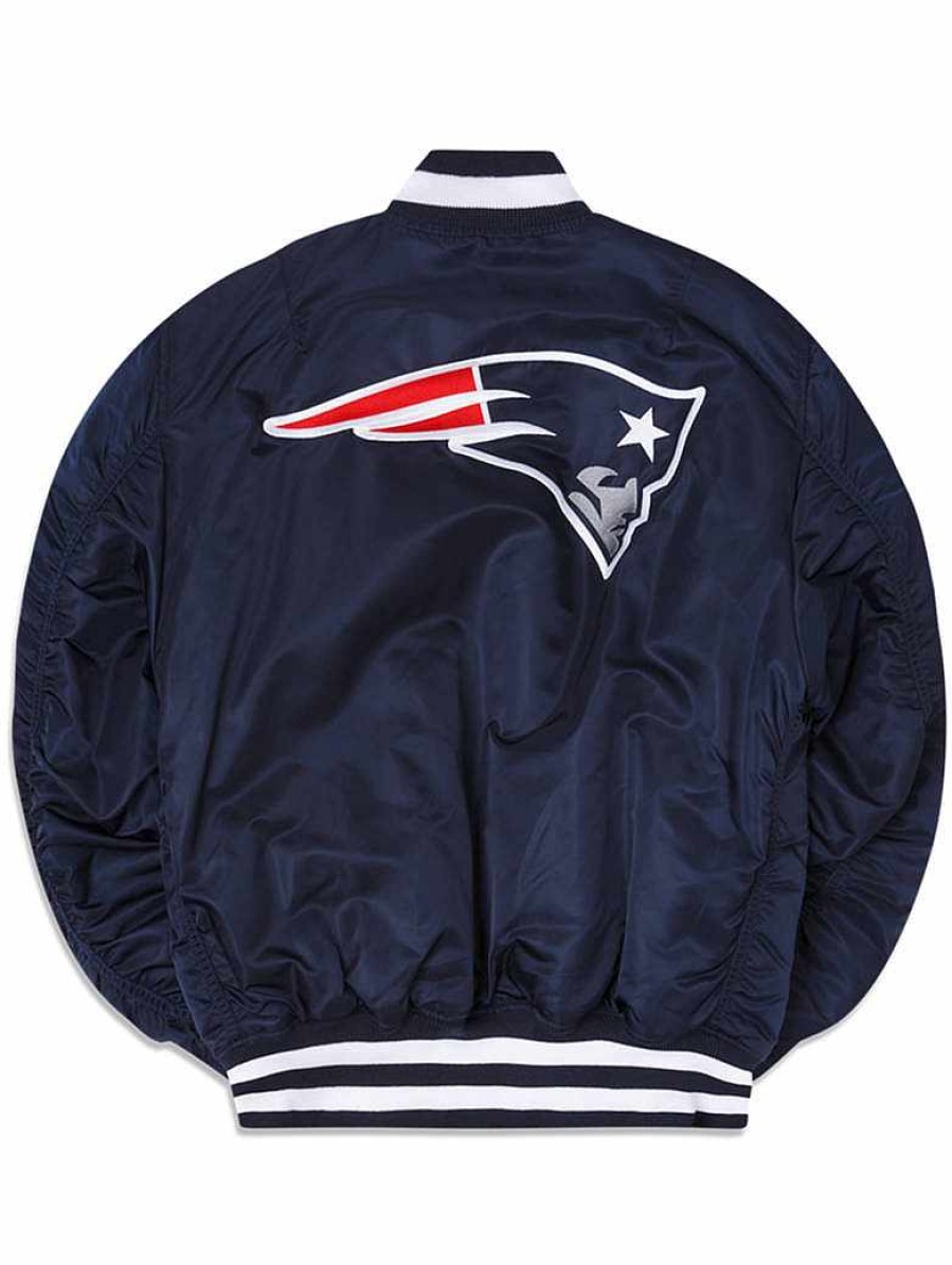 Nfl Alpha Industries Nfl X Alpha X New Era - Bomber Jackets | New England Patriots X Alpha X New Era Ma-1 Bomber Jacket Replica Blue