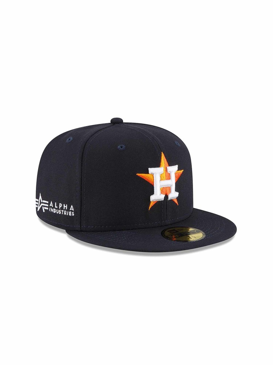Mlb Alpha Industries Mlb X Alpha X New Era - Caps | Houston Astros X Alpha X New Era 59Fifty Fitted Cap Navy