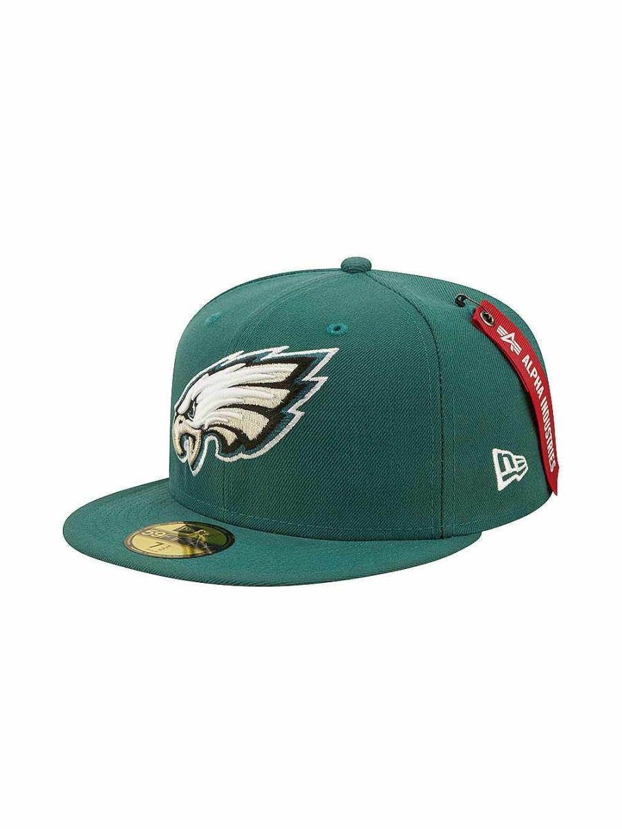 Nfl Alpha Industries Nfl X Alpha X New Era - Caps | Philadelphia Eagles X Alpha X New Era 59Fifty Fitted Cap Dark Green