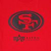 Nfl Alpha Industries Nfl X Alpha X New Era - Tees | San Francisco 49Ers X Alpha X New Era T-Shirt Red
