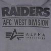 Nfl Alpha Industries Nfl X Alpha X New Era - Hoodies | Las Vegas Raiders X Alpha X New Era Hoodie Gray