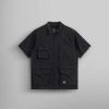 Men Alpha Industries Outerwear | Short Sleeve Multi Pocket Zippered Shirt Jacket