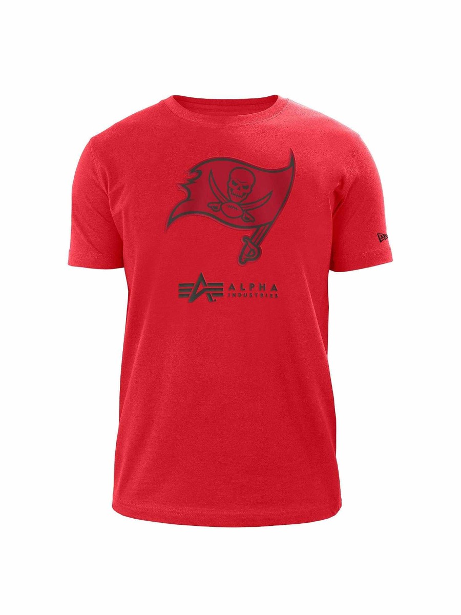 Nfl Alpha Industries Nfl X Alpha X New Era - Tees | Tampa Bay Buccaneers X Alpha X New Era T-Shirt Red