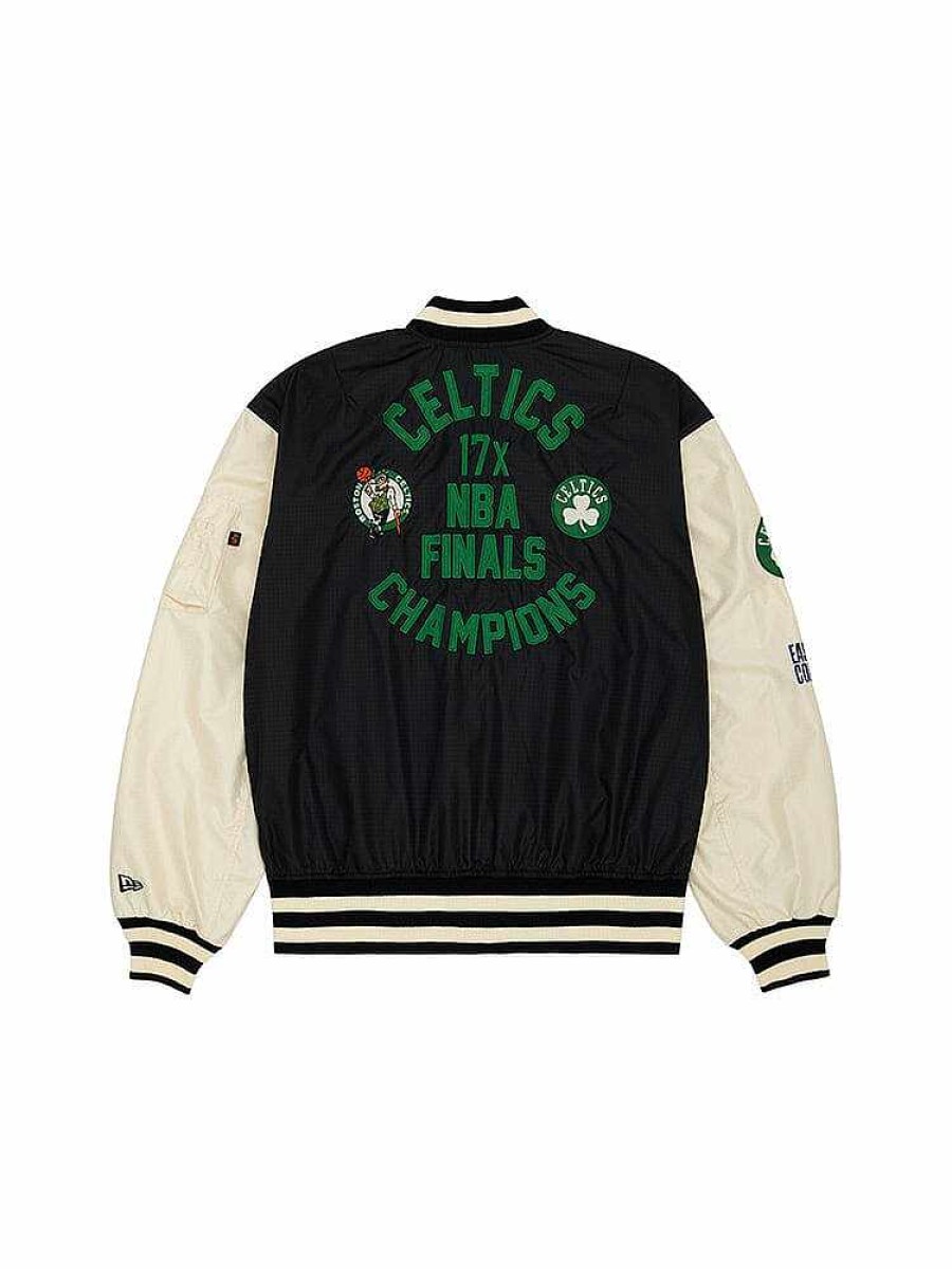 Nba Alpha Industries Nba X Alpha X New Era - Bomber Jackets | Boston Celtics X Alpha X New Era L-2B Bomber Jacket Black