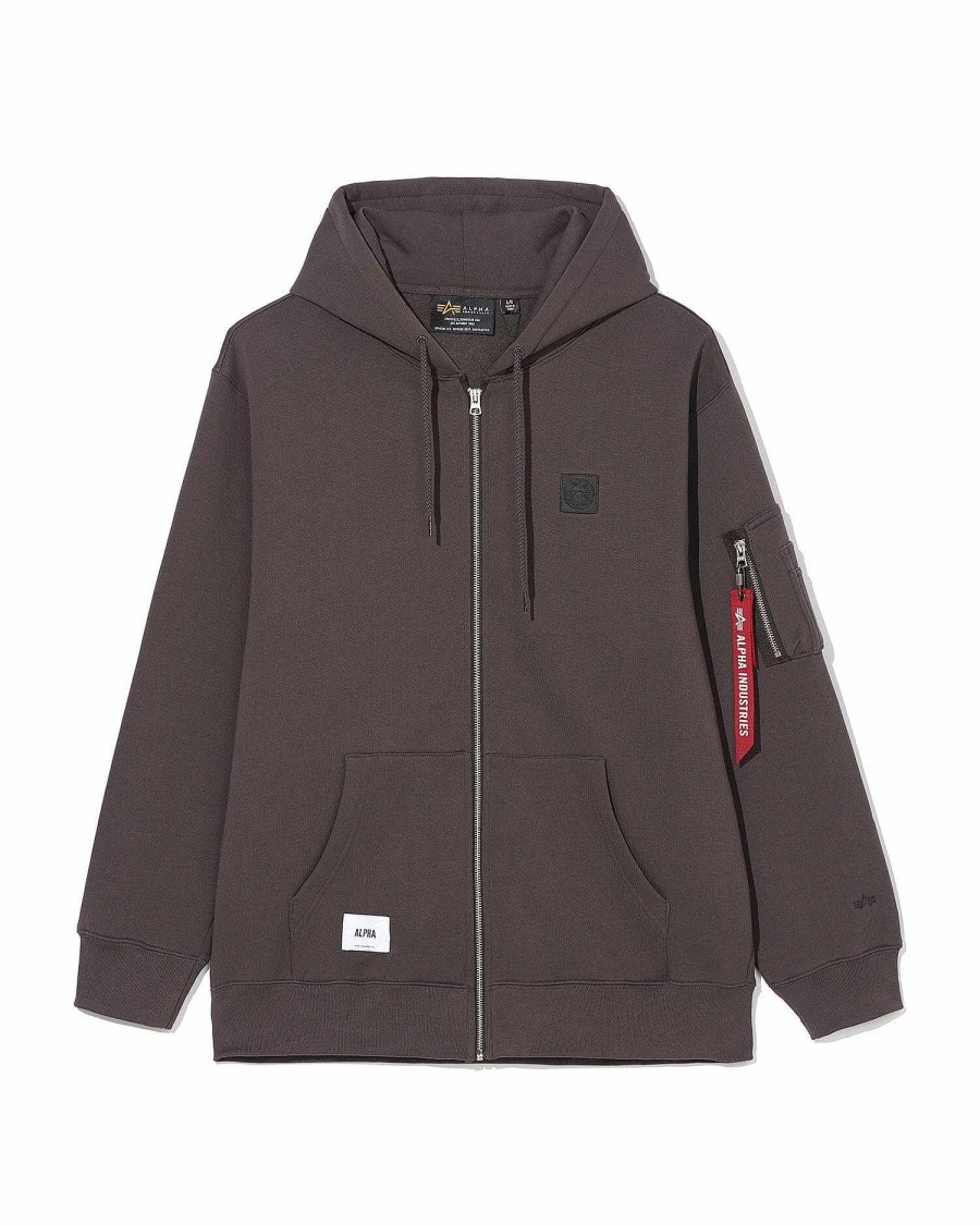 Men Alpha Industries Hoodies + Sweatshirts | Unfrm Zip-Up Hoodie