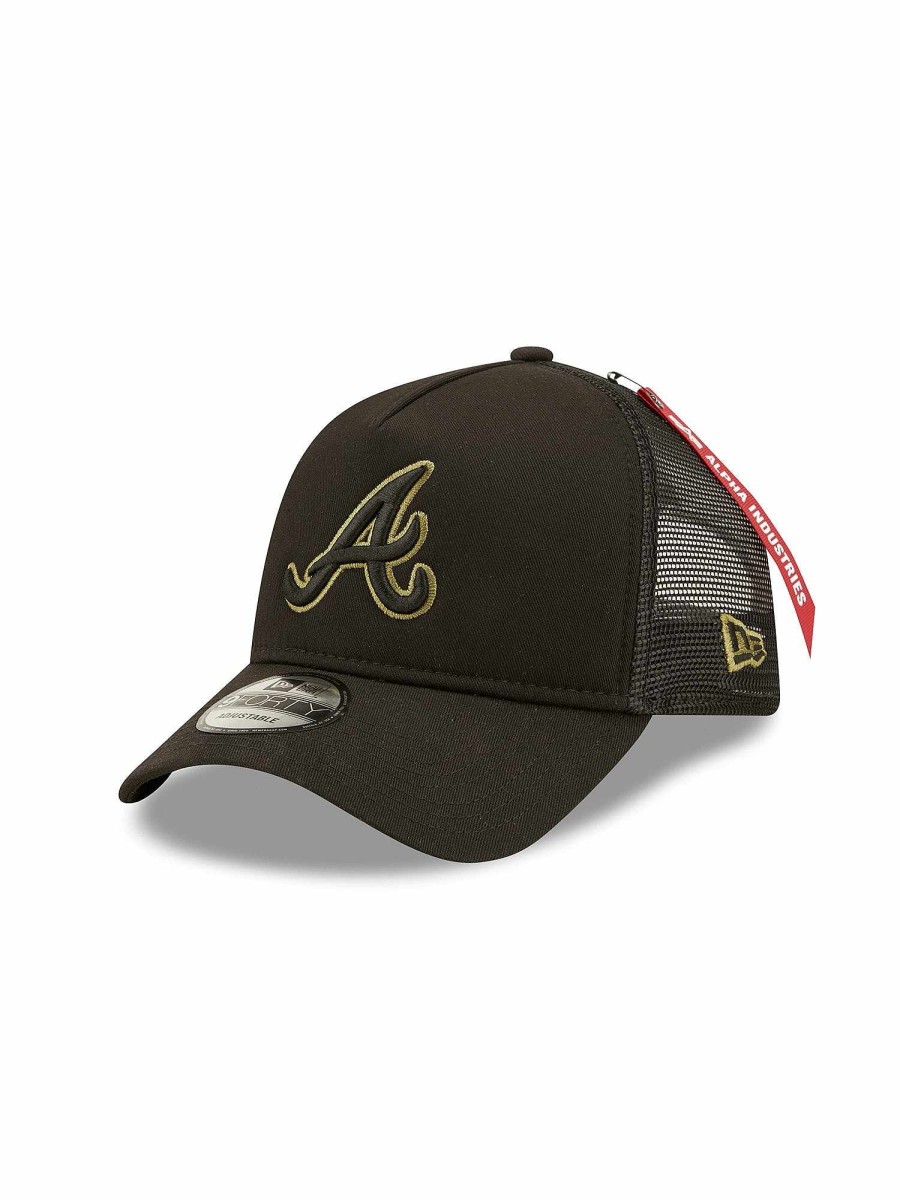 Mlb Alpha Industries Mlb X Alpha X New Era - Caps | Atlanta Braves X Alpha X New Era 940 Cap Black