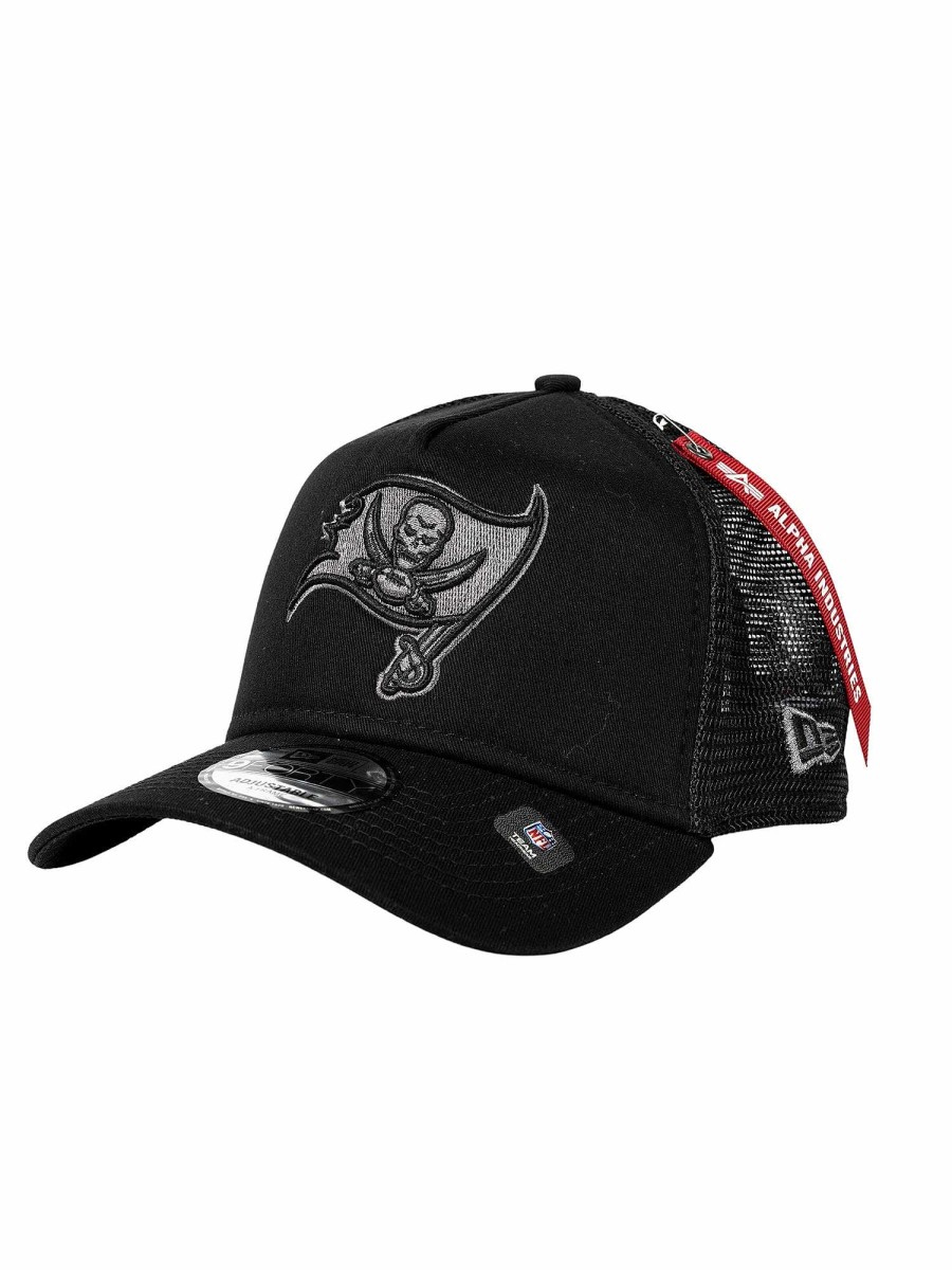 Nfl Alpha Industries Nfl X Alpha X New Era - Caps | Tampa Bay Buccaneers X Alpha X New Era 940 Cap Black