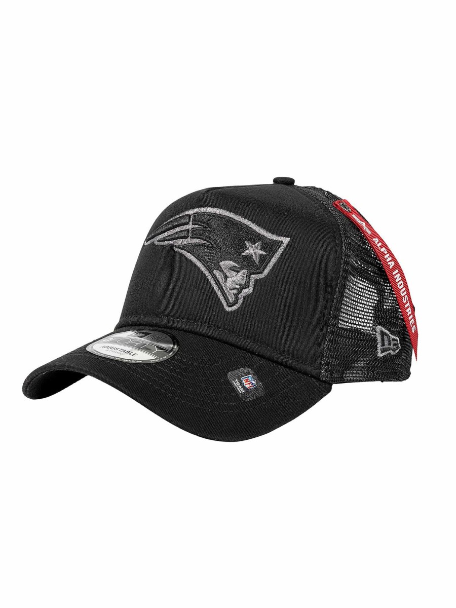Nfl Alpha Industries Nfl X Alpha X New Era - Caps | New England Patriots X Alpha X New Era 940 Cap Black