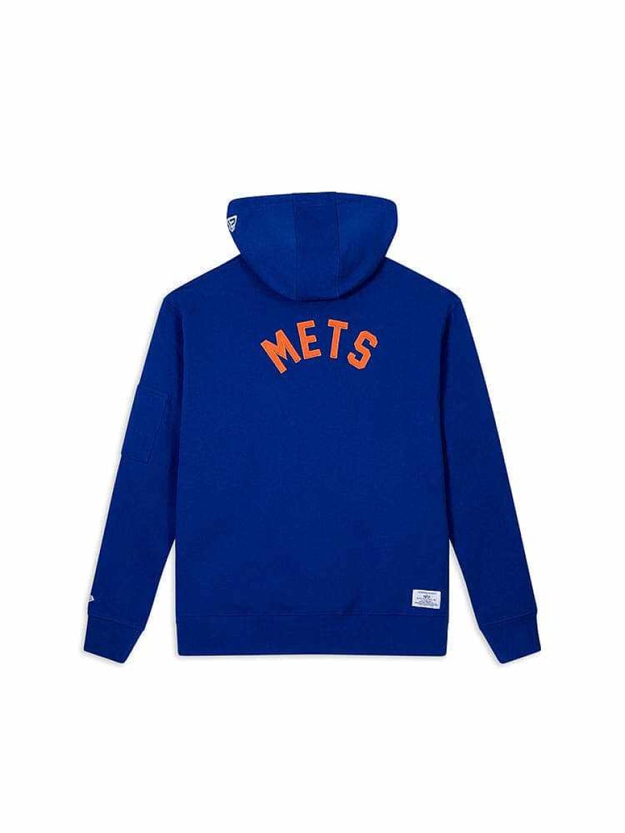 Mlb Alpha Industries Mlb X Alpha X New Era - Hoodies, Tees, & Shorts | New York Mets X Alpha X New Era Hoodie Blue