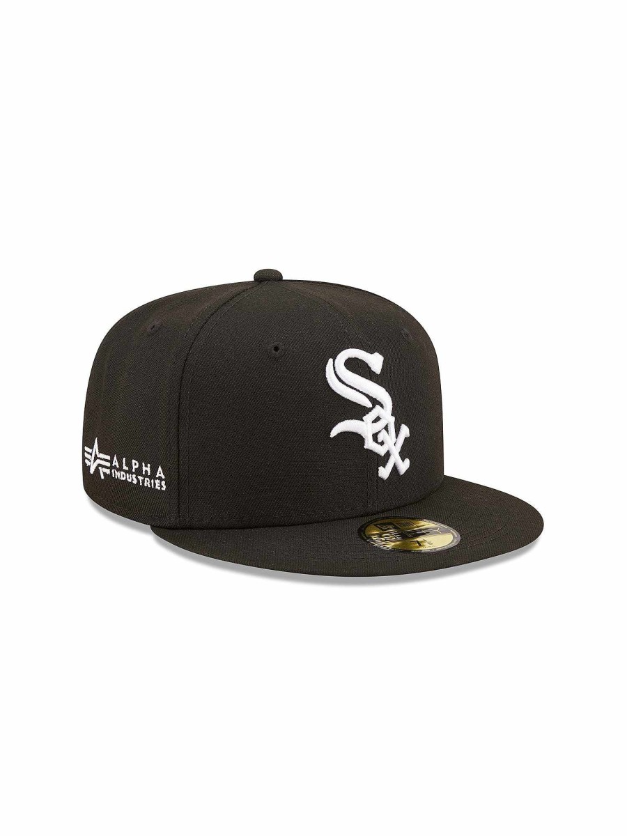 Mlb Alpha Industries Mlb X Alpha X New Era - Caps | Chicago White Sox X Alpha X New Era 59Fifty Fitted Cap Black