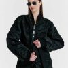 Women Alpha Industries Outerwear | Alpha X Eenk Belted Long Ma-1 W Black