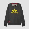 Youth Alpha Industries Tees & Sweatshirts | Youth Basic Sweater Charcoal Heather