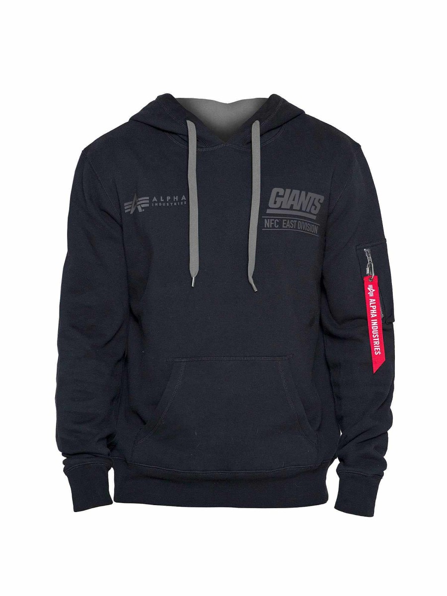 Nfl Alpha Industries Nfl X Alpha X New Era - Hoodies | New York Giants X Alpha X New Era Hoodie Black