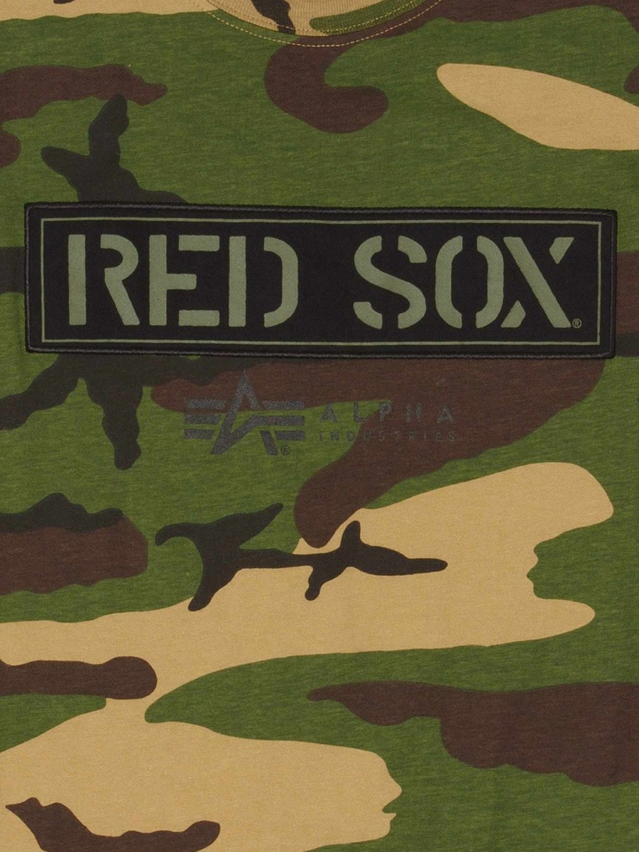 Mlb Alpha Industries Mlb X Alpha X New Era - Hoodies, Tees, & Shorts | Boston Red Sox X Alpha X New Era T-Shirt Camo