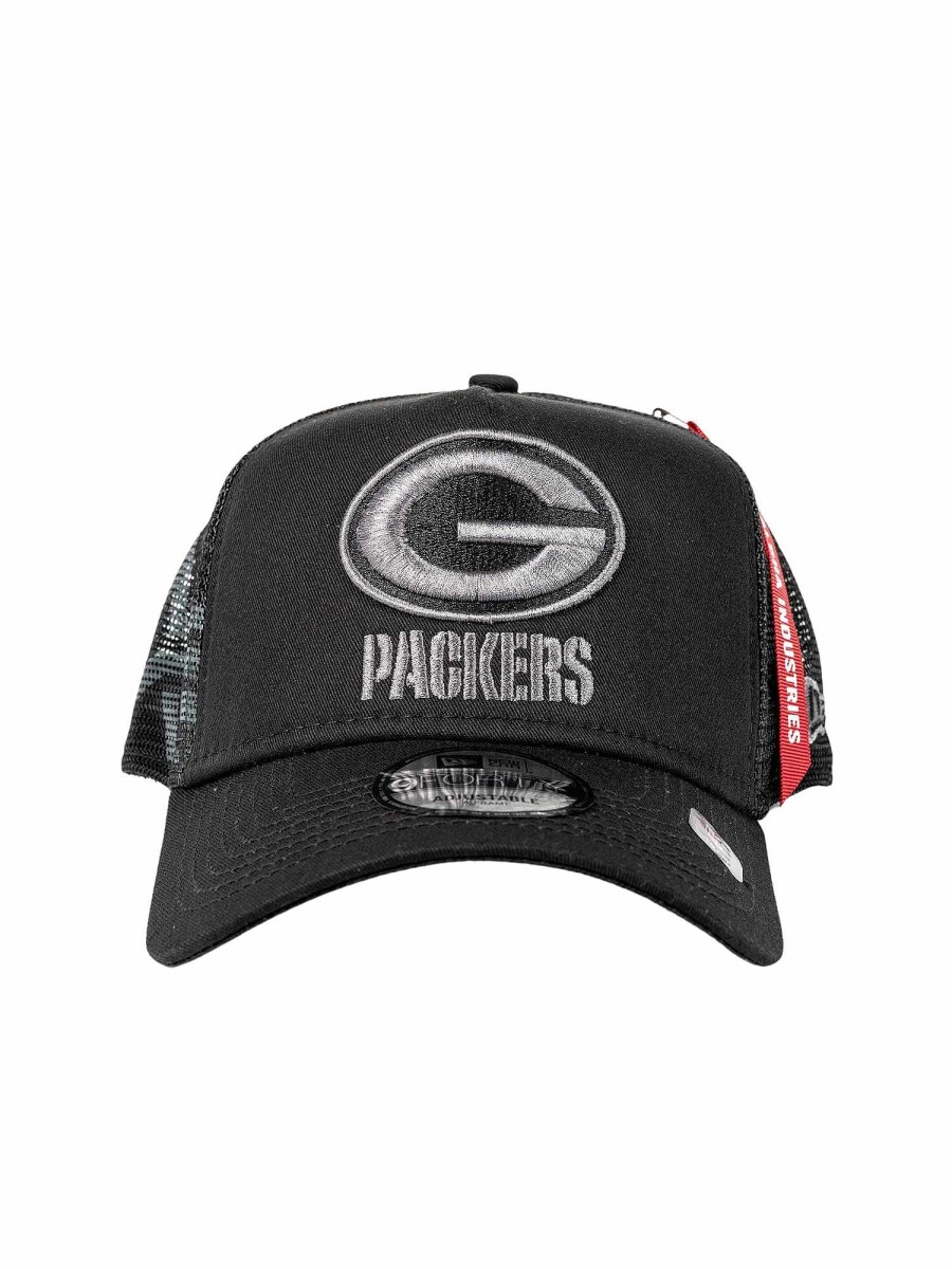 Nfl Alpha Industries Nfl X Alpha X New Era - Caps | Green Bay Packers X Alpha X New Era 940 Cap Black