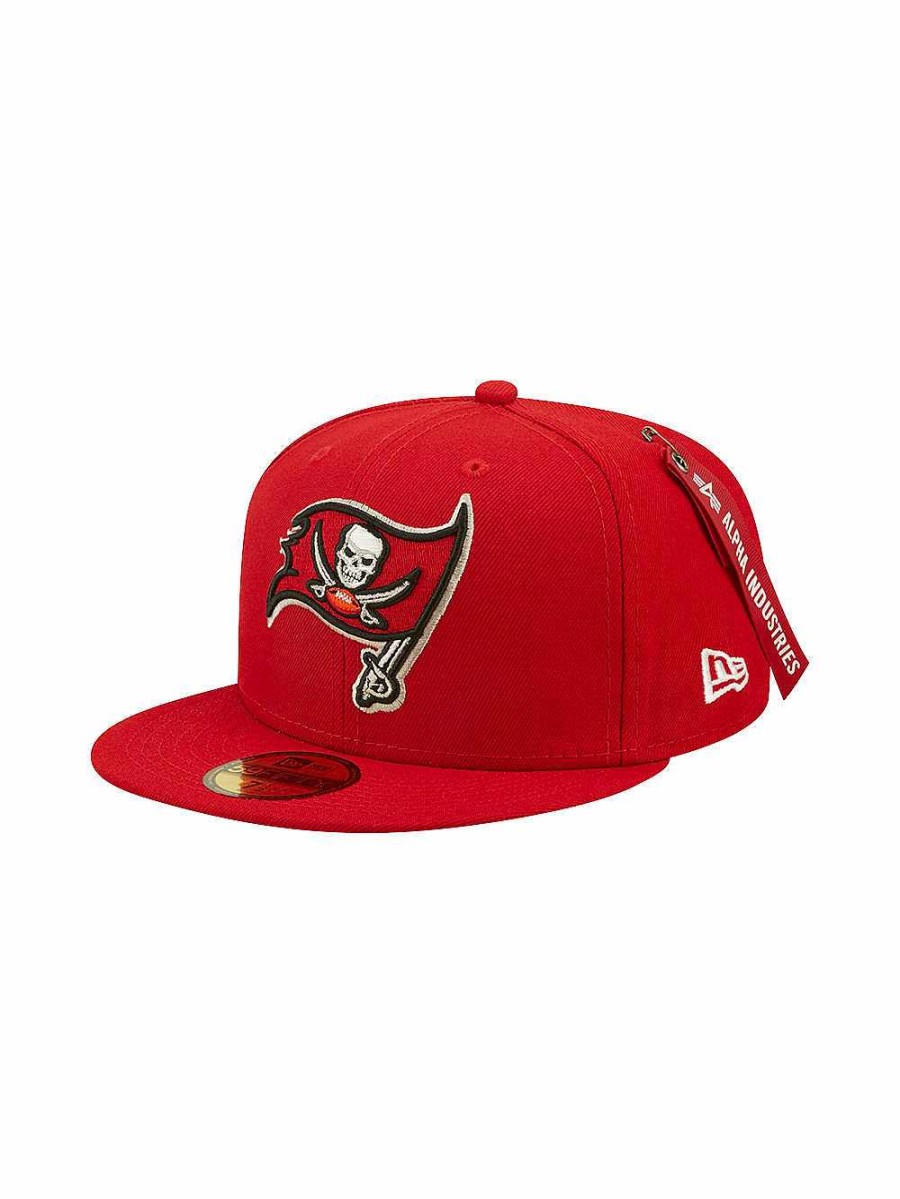 Nfl Alpha Industries Nfl X Alpha X New Era - Caps | Tampa Bay Buccaneers X Alpha X New Era 59Fifty Fitted Cap Red
