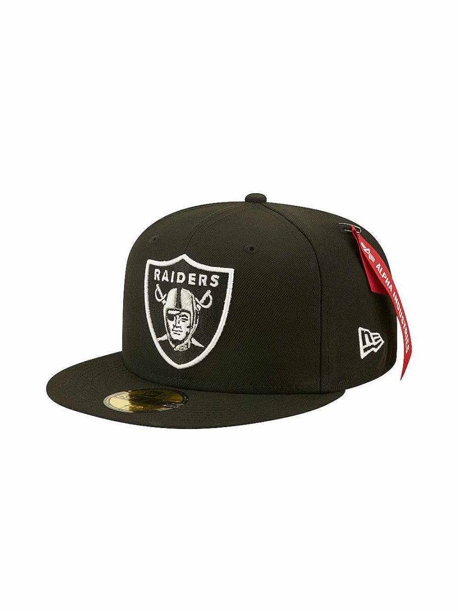 Nfl Alpha Industries Nfl X Alpha X New Era - Caps | Las Vegas Raiders X Alpha X New Era 59Fifty Fitted Cap Black