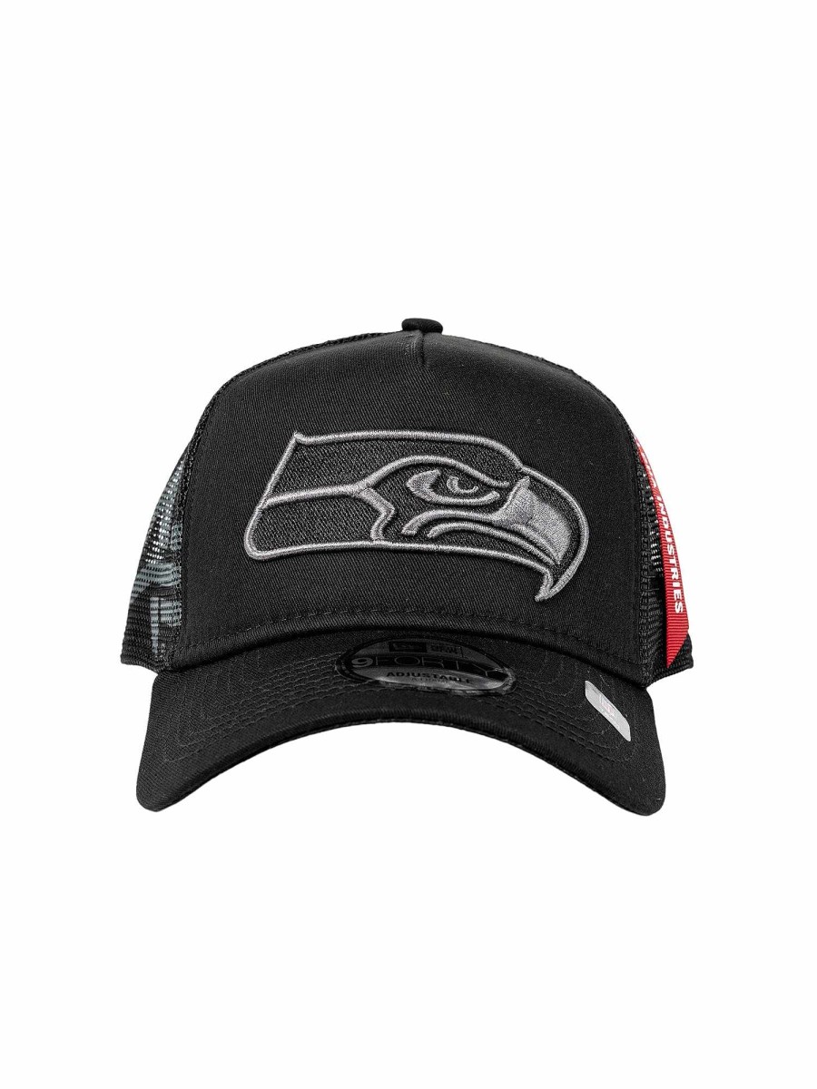 Nfl Alpha Industries Nfl X Alpha X New Era - Caps | Seattle Seahawks X Alpha X New Era 940 Cap Black