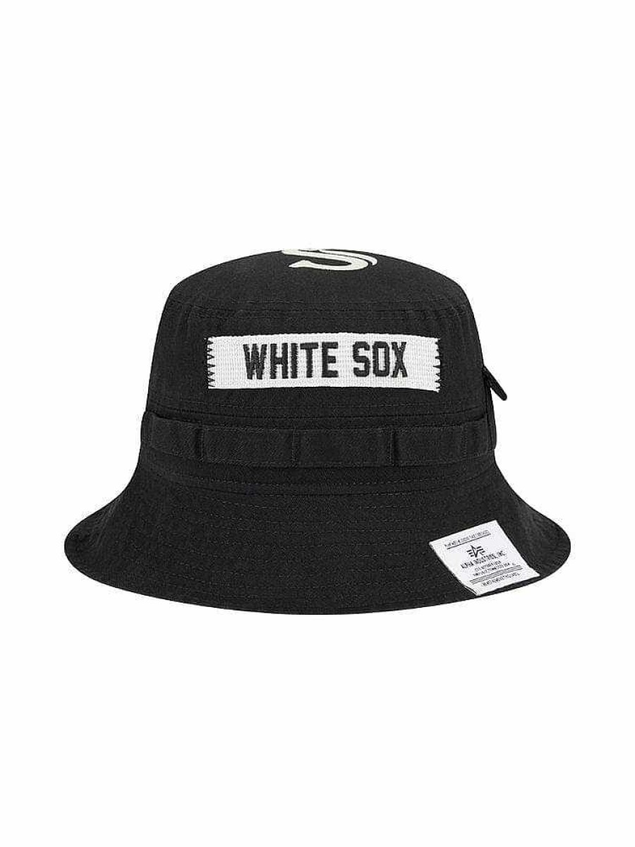 Mlb Alpha Industries Mlb X Alpha X New Era - Caps | Chicago White Sox X Alpha X New Era Bucket Hat Black