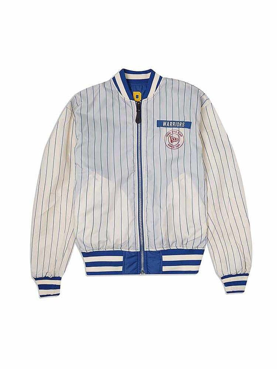 Nba Alpha Industries Nba X Alpha X New Era - Bomber Jackets | Golden State Warriors X Alpha X New Era L-2B Bomber Jacket Blue