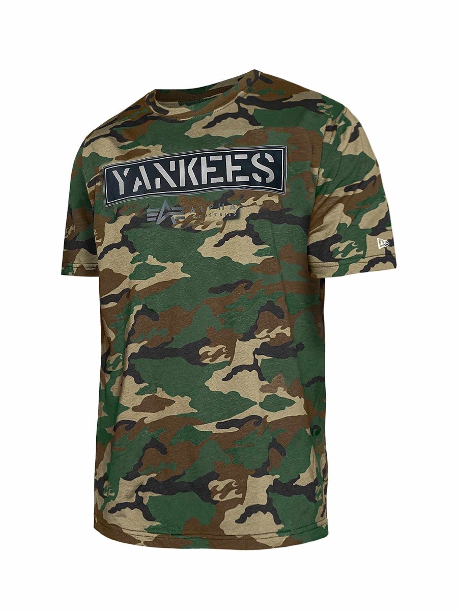 Mlb Alpha Industries Mlb X Alpha X New Era - Hoodies, Tees, & Shorts | New York Yankees X Alpha X New Era T-Shirt Camo