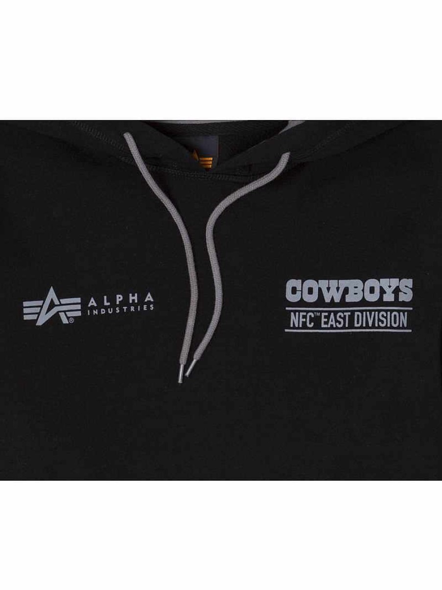 Nfl Alpha Industries Nfl X Alpha X New Era - Hoodies | Dallas Cowboys X Alpha X New Era Hoodie Black