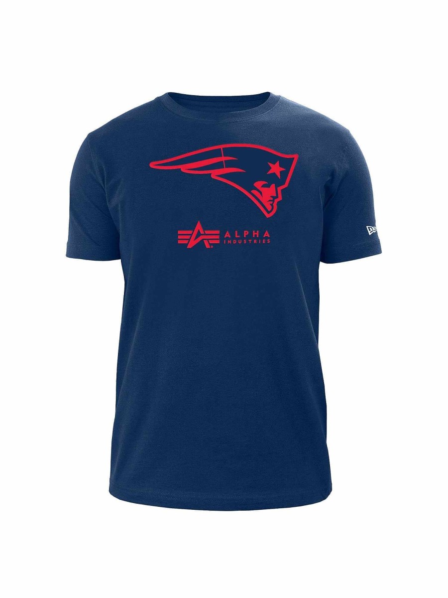 Nfl Alpha Industries Nfl X Alpha X New Era - Tees | New England Patriots X Alpha X New Era T-Shirt Blue