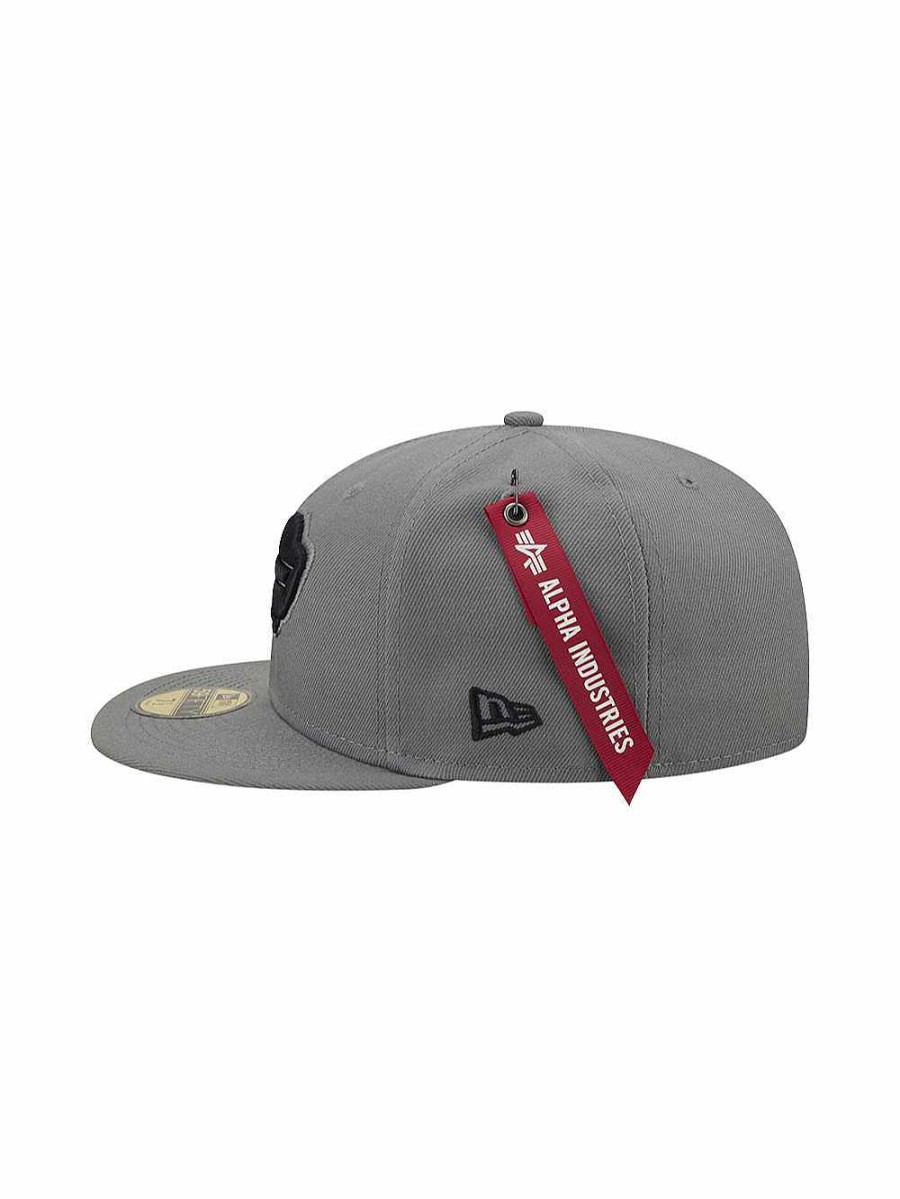Nfl Alpha Industries Nfl X Alpha X New Era - Caps | Buffalo Bills X Alpha X New Era 5950 Fitted Cap (Historic Logo) Grey Medium