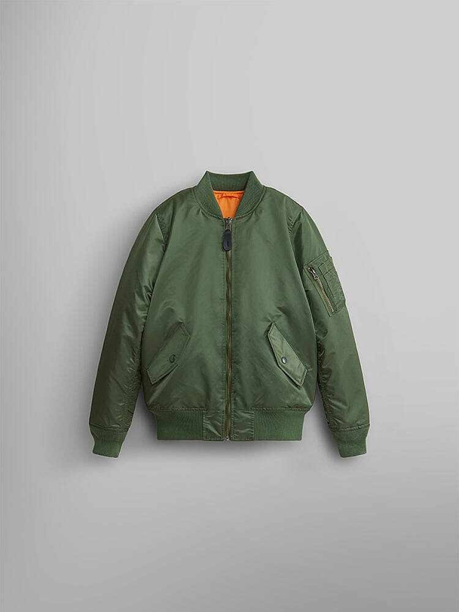 Youth Alpha Industries Bomber Jackets | Ma-1 Bomber Jacket Y Sage Green