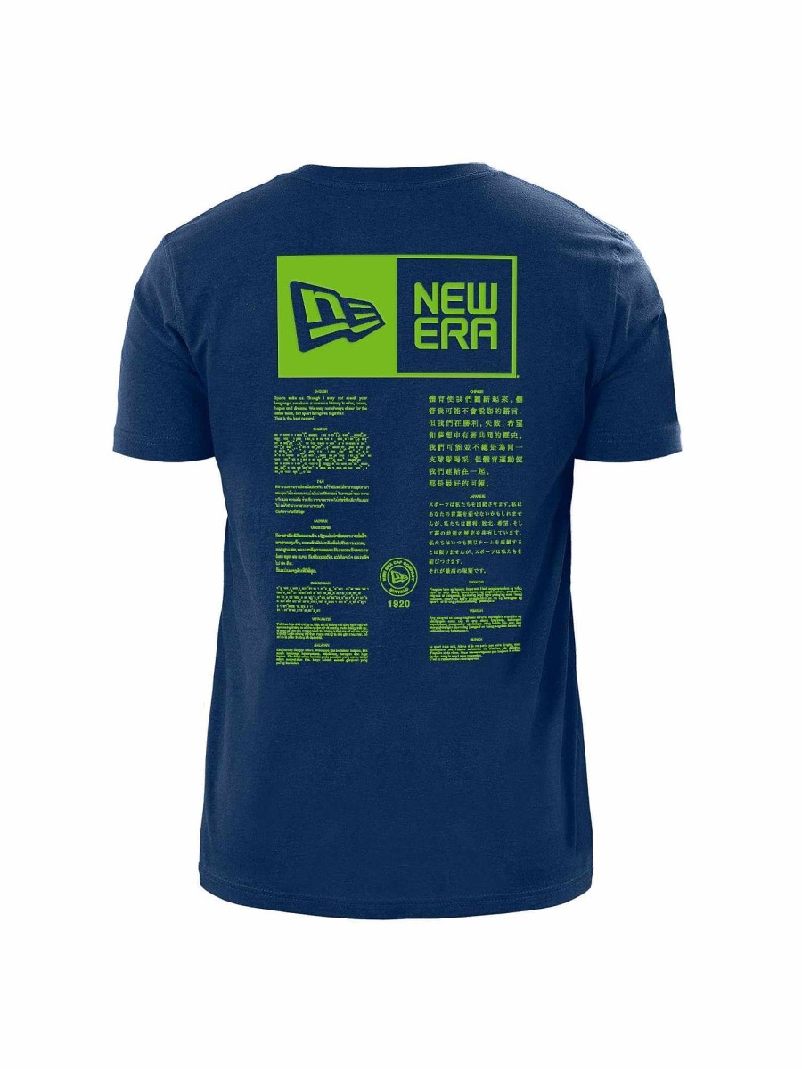Nfl Alpha Industries Nfl X Alpha X New Era - Tees | Seattle Seahawks X Alpha X New Era T-Shirt Blue