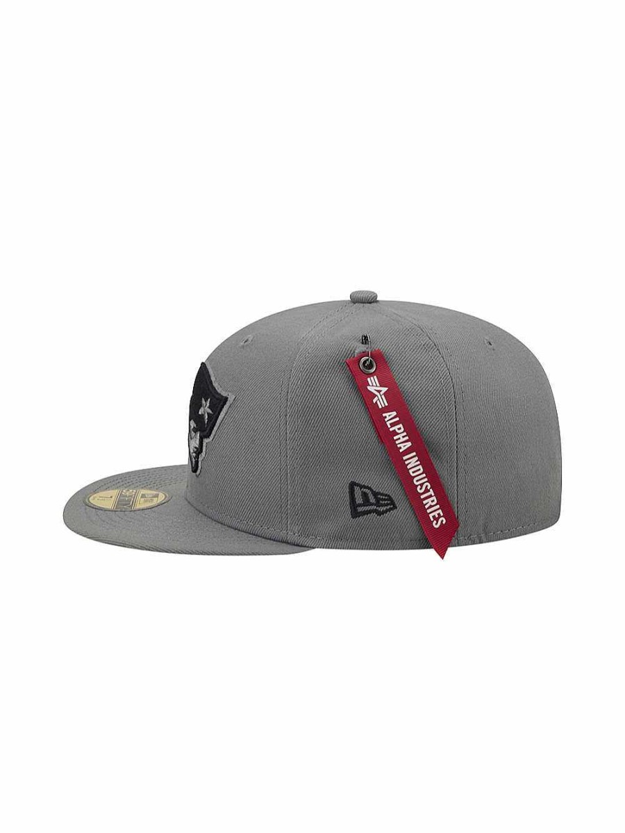 Nfl Alpha Industries Nfl X Alpha X New Era - Caps | New England Patriots X Alpha X New Era 5950 Fitted Cap Grey Medium