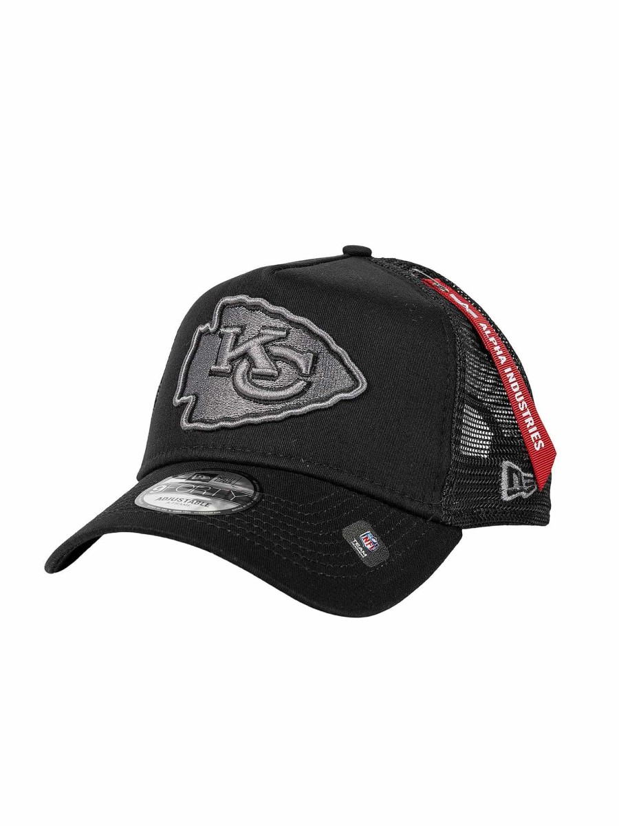 Nfl Alpha Industries Nfl X Alpha X New Era - Caps | Kansas City Chiefs X Alpha X New Era 940 Cap Black