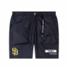 Mlb Alpha Industries Mlb X Alpha X New Era - Hoodies, Tees, & Shorts | San Diego Padres X Alpha X New Era Nylon Shorts Black