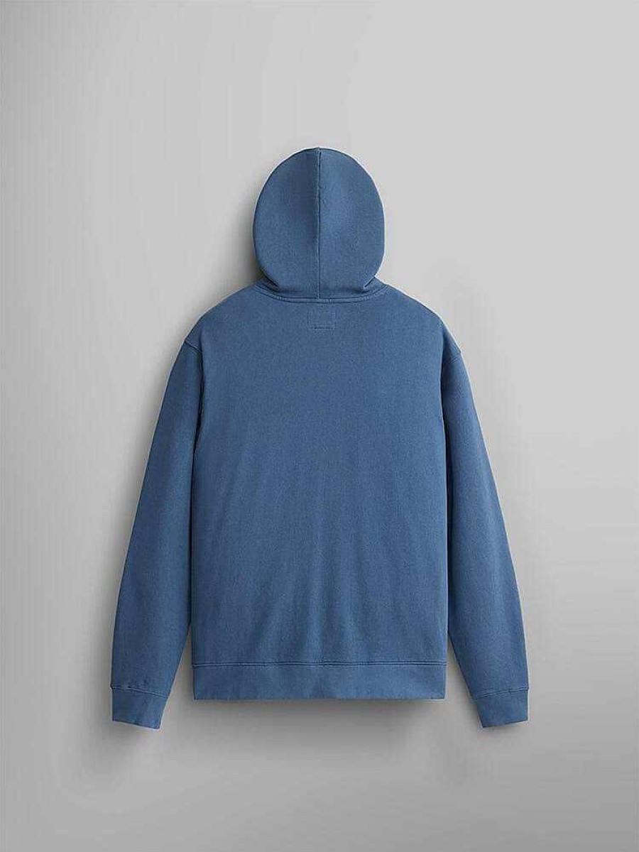Men Alpha Industries Hoodies + Sweatshirts | Alpha Jaguar Hoodie Copen Blue