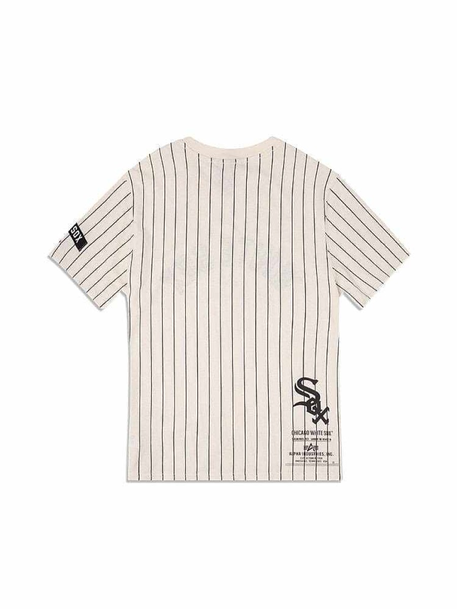 Mlb Alpha Industries Mlb X Alpha X New Era - Hoodies, Tees, & Shorts | Chicago Sox X Alpha X New Era Tee White