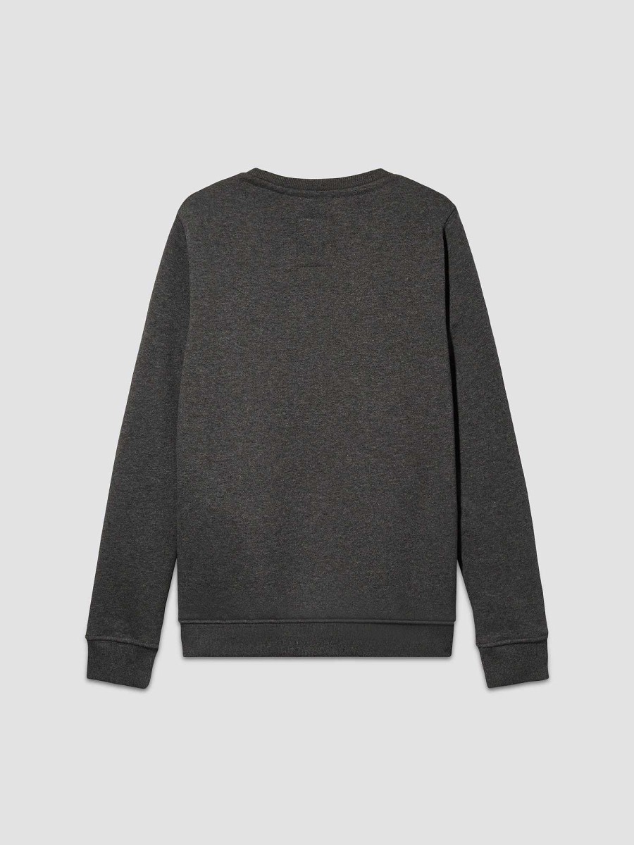 Youth Alpha Industries Tees & Sweatshirts | Youth Basic Sweater Charcoal Heather
