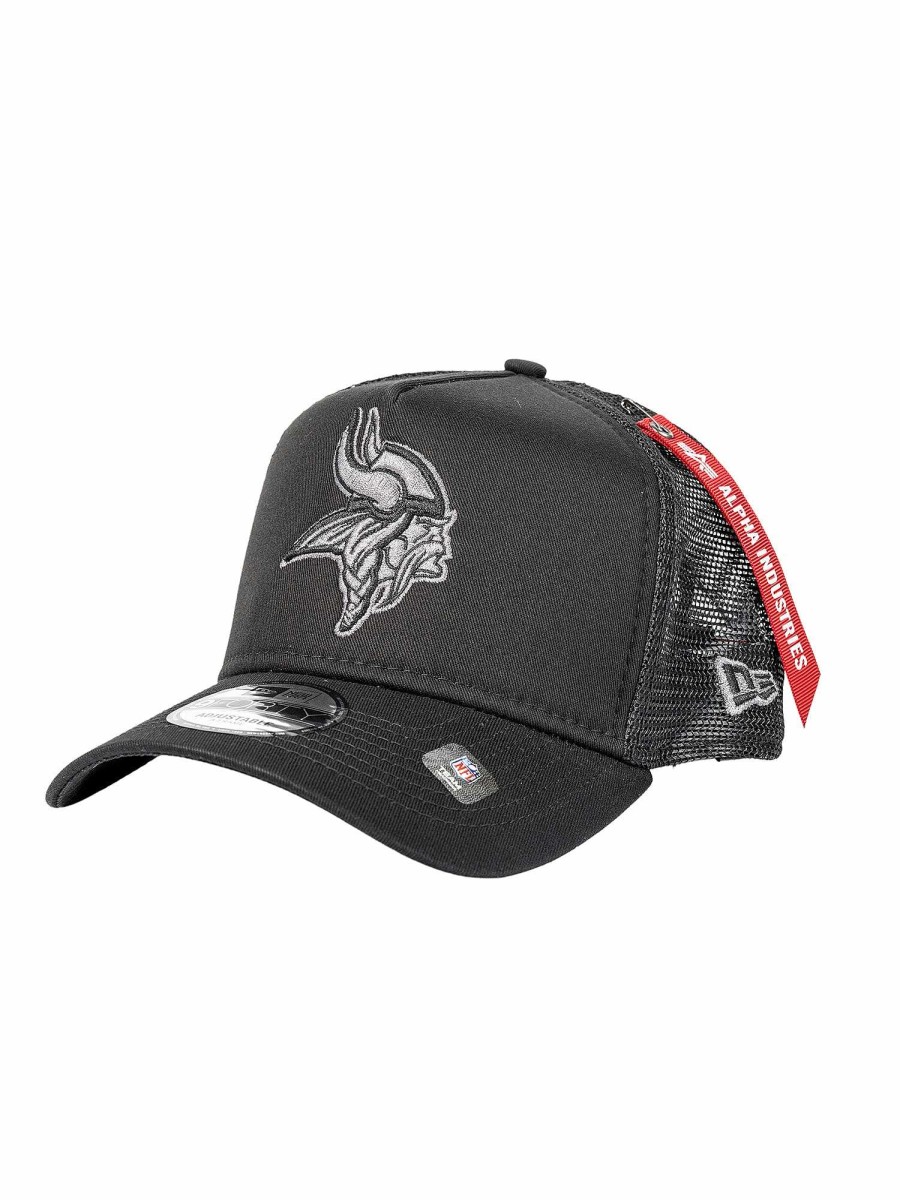 Nfl Alpha Industries Nfl X Alpha X New Era - Caps | Minnesota Vikings X Alpha X New Era 940 Cap Black