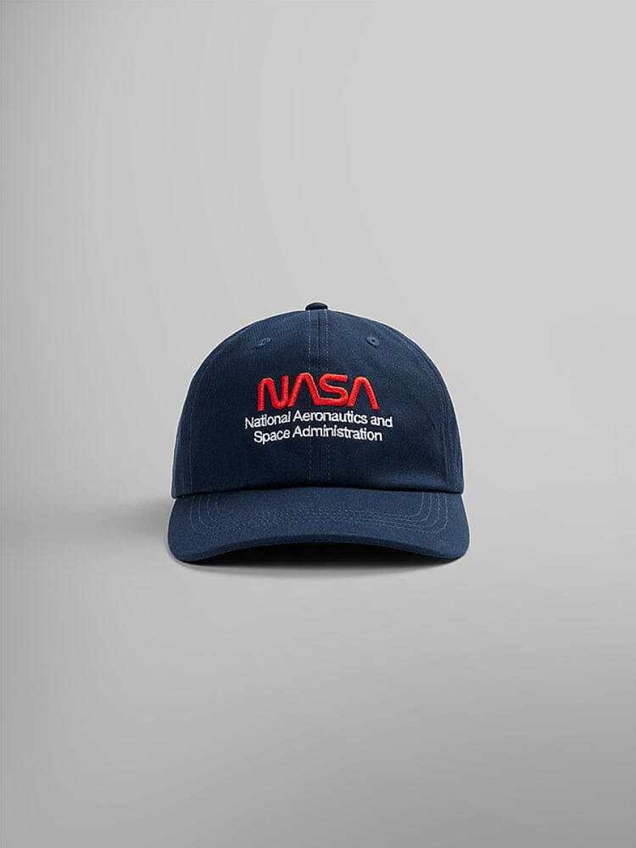 Men Alpha Industries Nasa | Nasa Worm Logo Cap