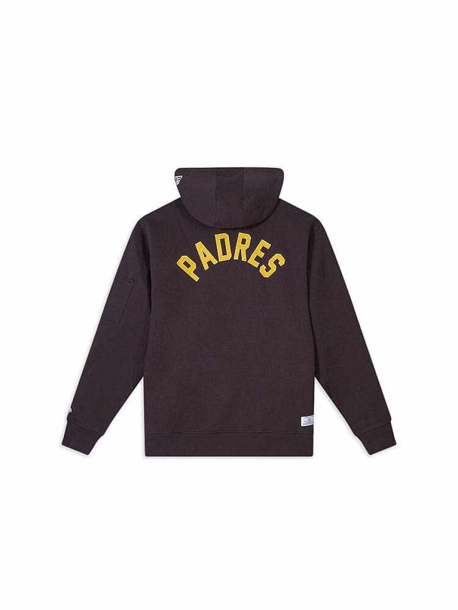 Mlb Alpha Industries Mlb X Alpha X New Era - Hoodies, Tees, & Shorts | San Diego Padres X Alpha X New Era Hoodie Brown