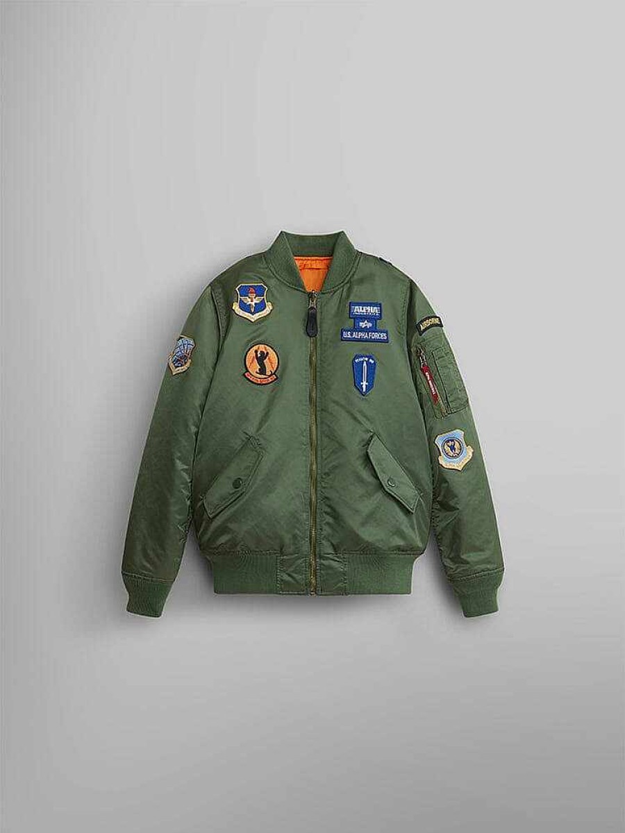 Youth Alpha Industries Bomber Jackets | Ma-1 Squadron Bomber Jacket Y