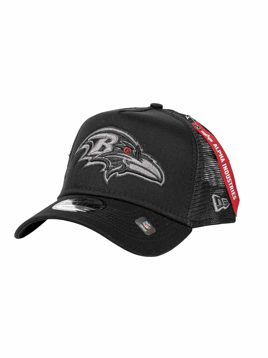 Nfl Alpha Industries Nfl X Alpha X New Era - Caps | Baltimore Ravens X Alpha X New Era 940 Cap Black