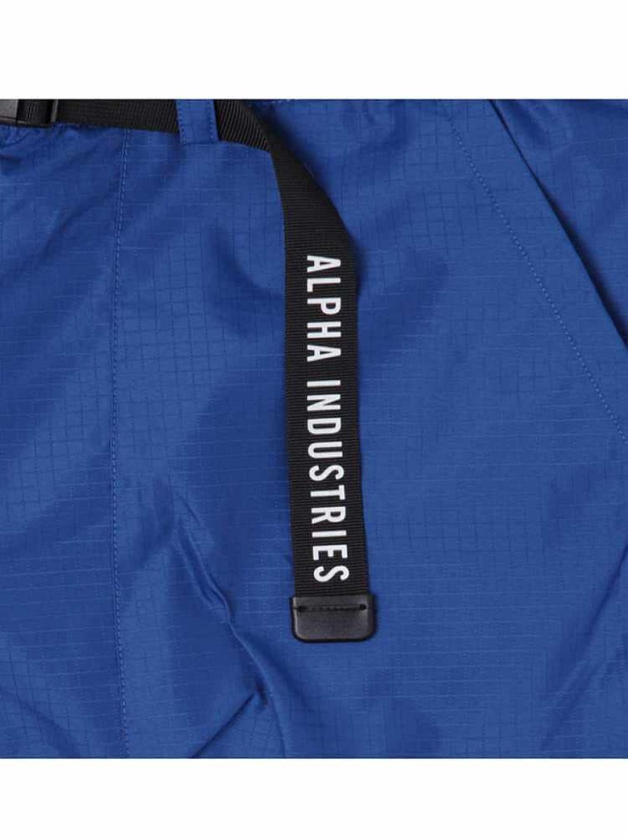 Nba Alpha Industries Nba X Alpha X New Era - Hoodies, Tees, & Shorts | Golden State Warriors X Alpha X New Era Nylon Shorts Blue
