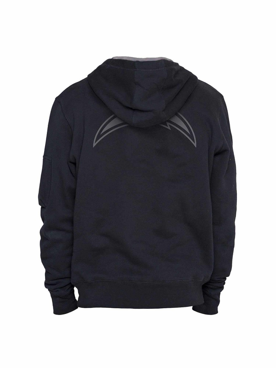 Nfl Alpha Industries Nfl X Alpha X New Era - Hoodies | Los Angeles Chargers X Alpha X New Era Hoodie Black