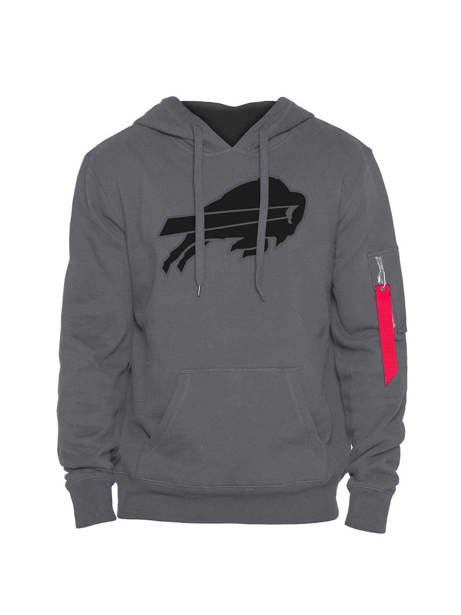 Nfl Alpha Industries Nfl X Alpha X New Era - Hoodies | Buffalo Bills X Alpha X New Era Hoodie Gray