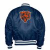 Nfl Alpha Industries Nfl X Alpha X New Era - Bomber Jackets | Chicago Bears X Alpha X New Era Ma-1 Bomber Jacket Replica Blue