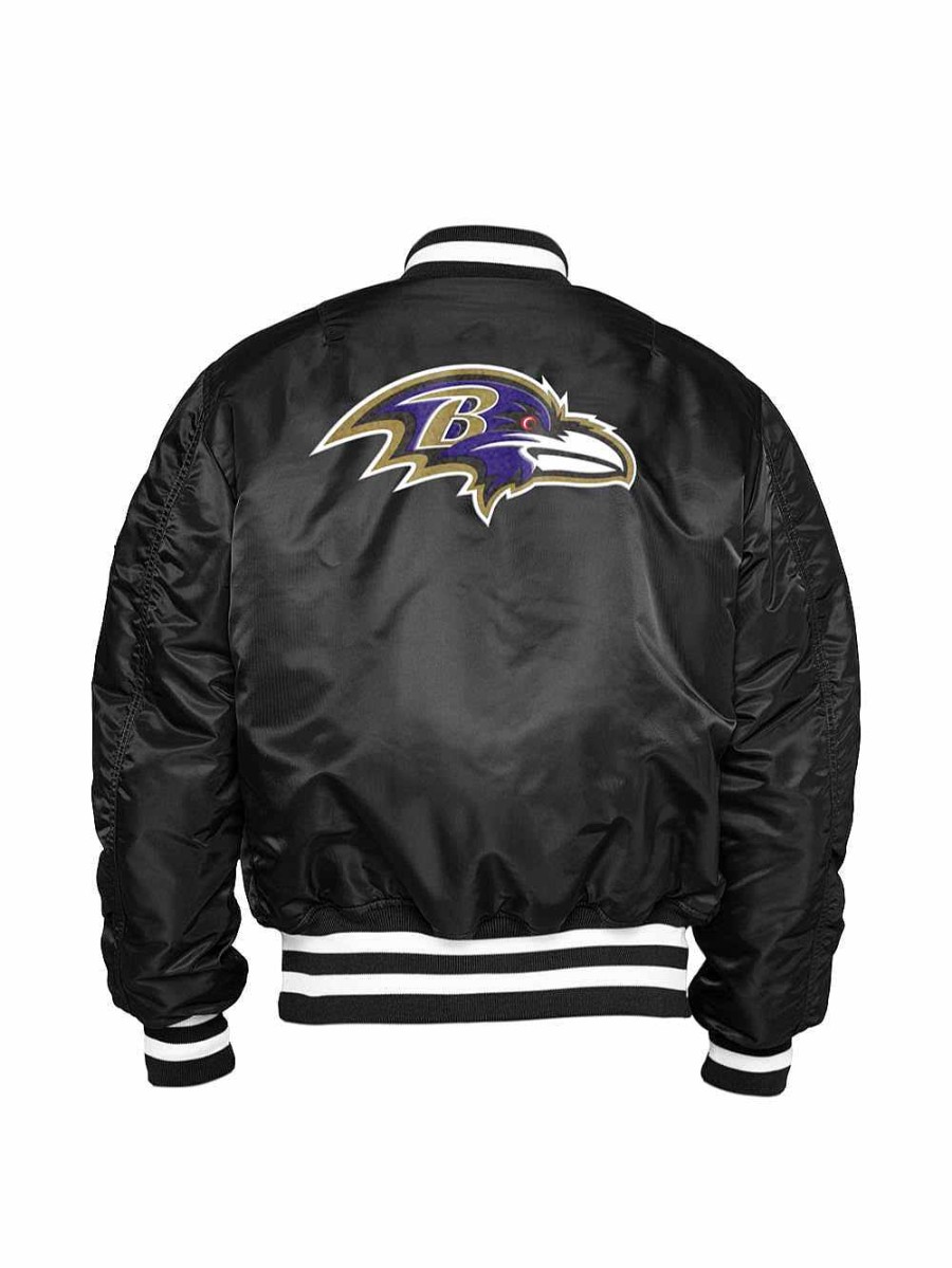 Nfl Alpha Industries Nfl X Alpha X New Era - Bomber Jackets | Baltimore Ravens X Alpha X New Era Ma-1 Bomber Jacket Black