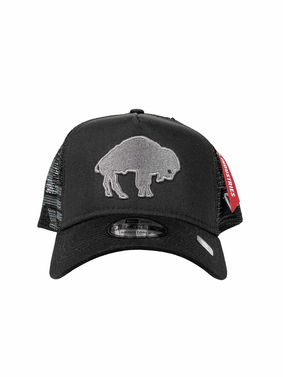 Nfl Alpha Industries Nfl X Alpha X New Era - Caps | Buffalo Bills X Alpha X New Era 940 Cap (Historic Logo) Black