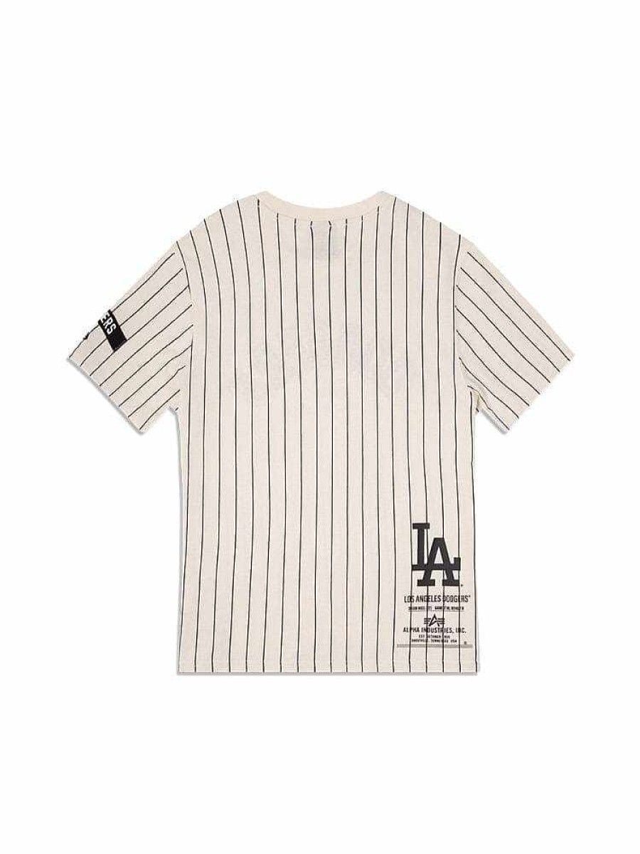 Mlb Alpha Industries Mlb X Alpha X New Era - Hoodies, Tees, & Shorts | Los Angeles Dodgers X Alpha X New Era Tee White