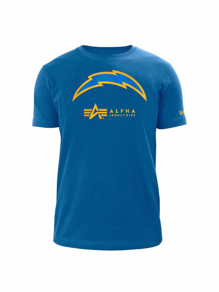 Nfl Alpha Industries Nfl X Alpha X New Era - Tees | Los Angeles Chargers X Alpha X New Era T-Shirt Blue