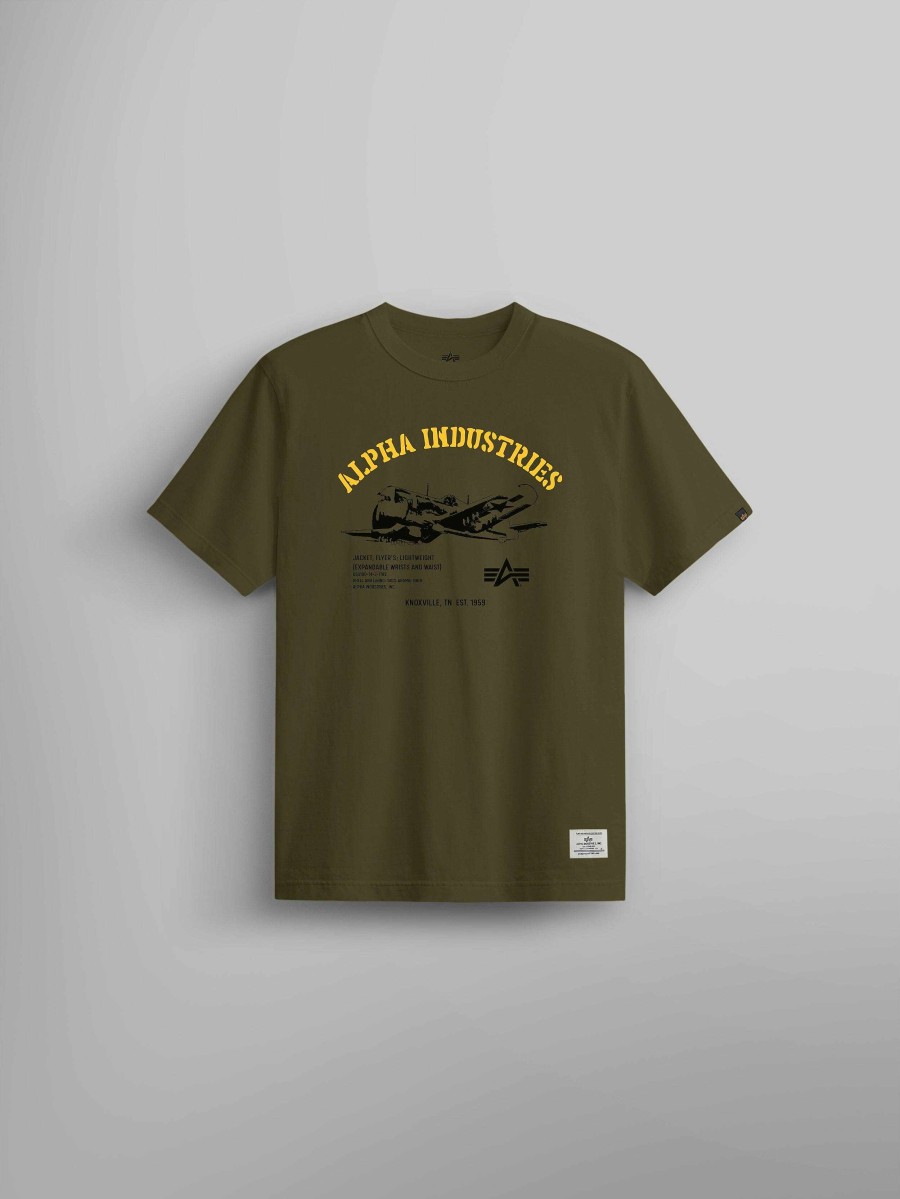 Men Alpha Industries T-Shirts | Alpha Plane Tee